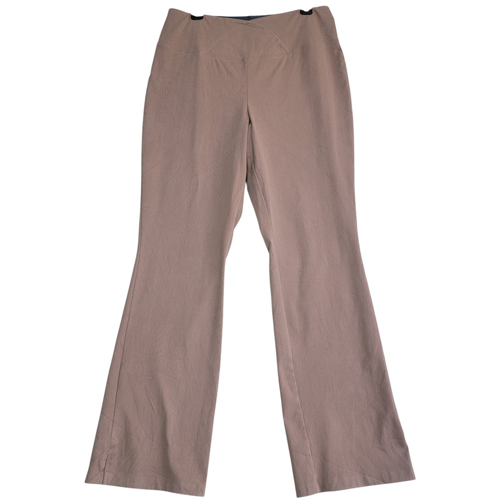 Women with Control Flare Leg Pants Womens 16 Mauve Tan Tummy Control Stretch